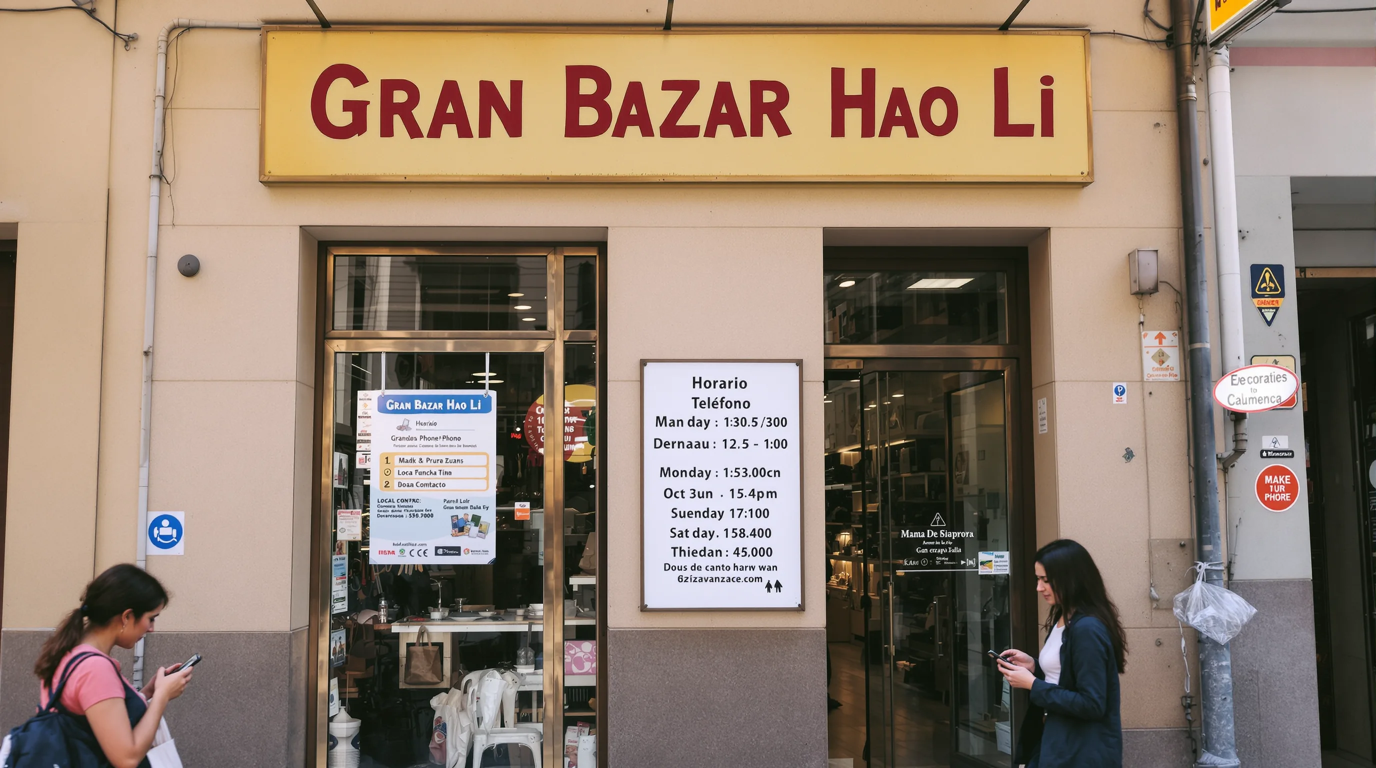 Gran Bazar Hao Li: ¿dónde está el horario y teléfono local?