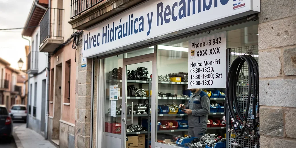 Hirec hidraulica y recambios: el teléfono y horario en Entrambasaguas?