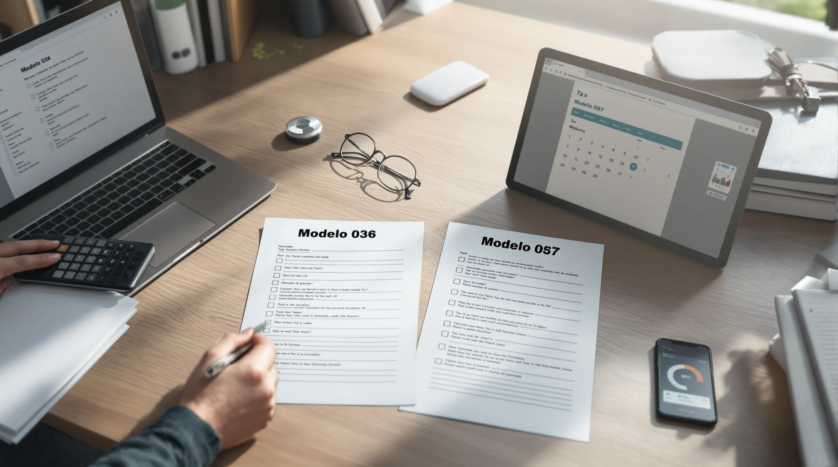 Modelo 036 y 037: el 036 o el 037, ¿cuál debes presentar?