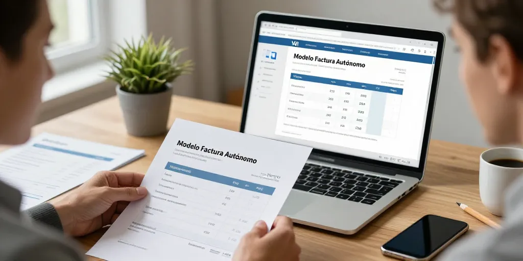 modelo factura autónomo